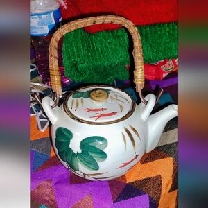 Artistic Ceramic Teapot with Fish Design